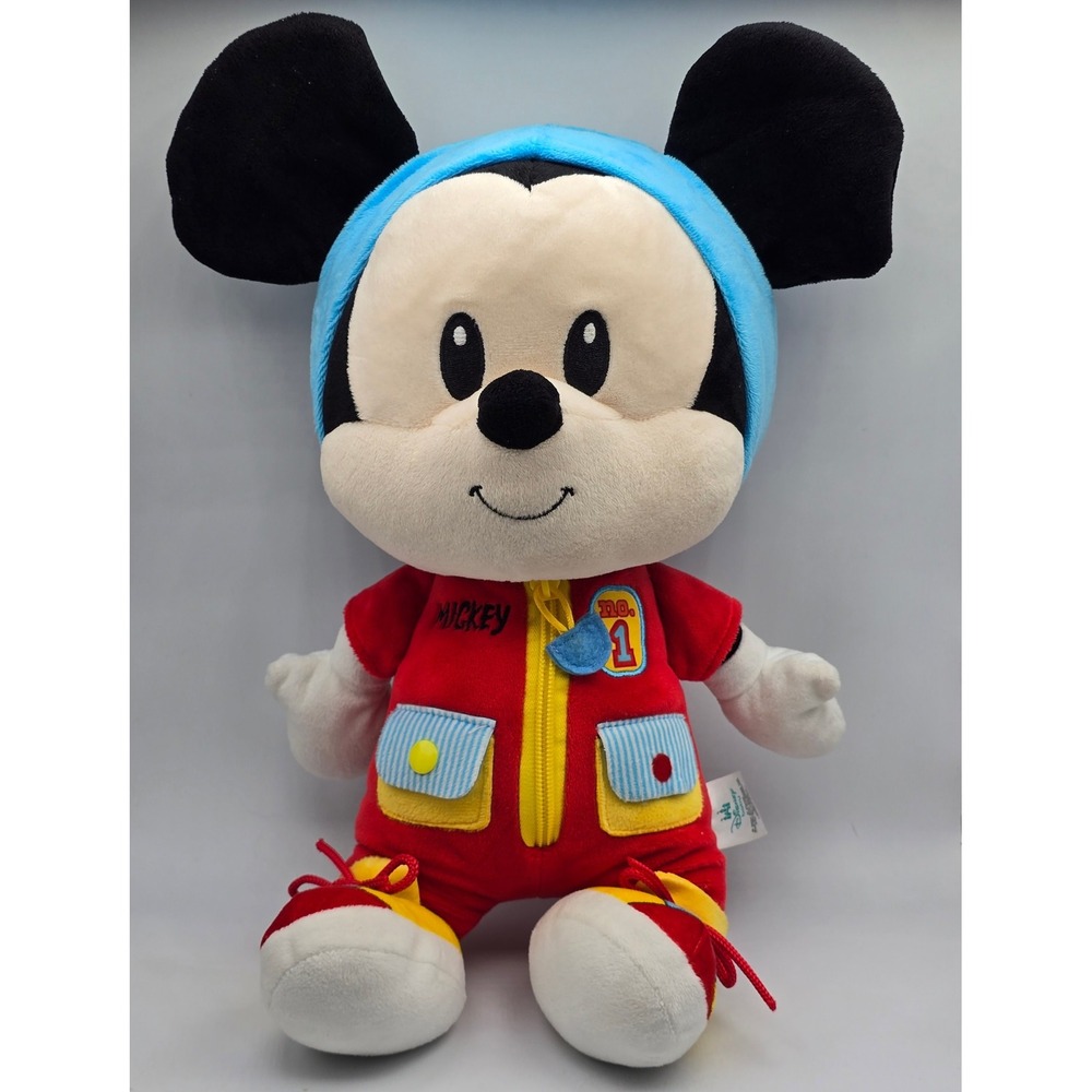 Disney Mickey Mouse Kids Preferred Dress & Play Plush Soft Sensory Toy Crinkle